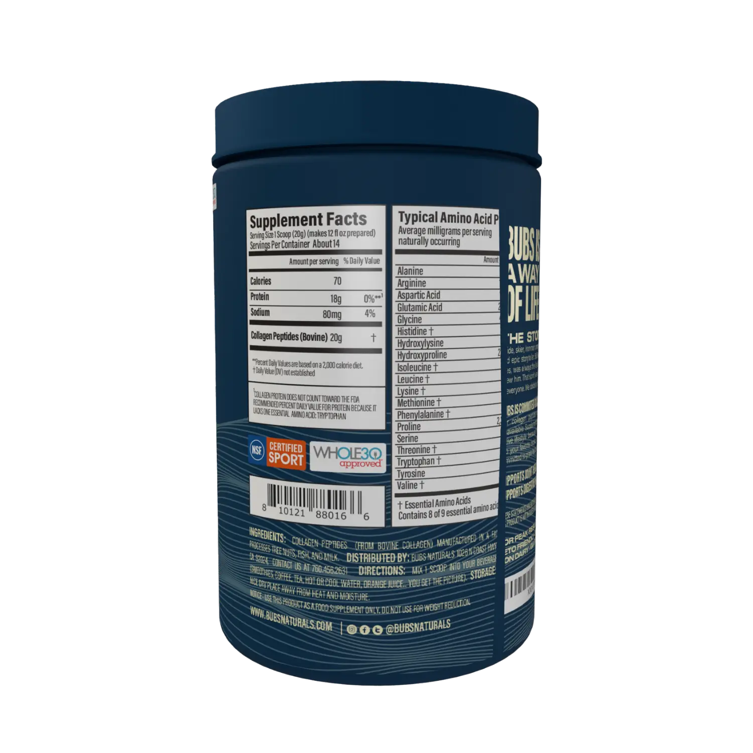 Collagen Peptides, 10oz CASE PACK (6) - Image 3