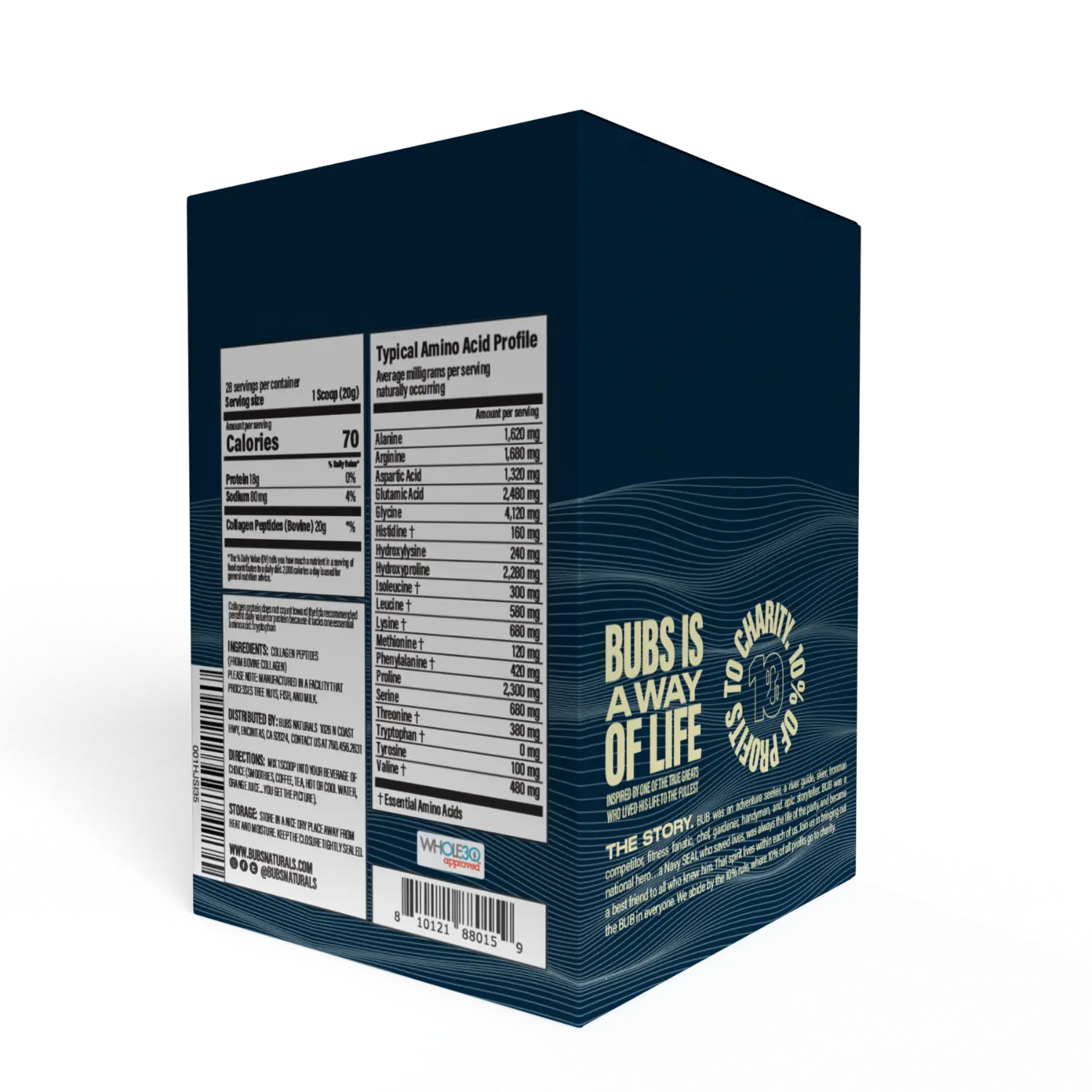 Collagen Peptides Stick Pack CASE PACK (6-20ct cartons) - Image 4