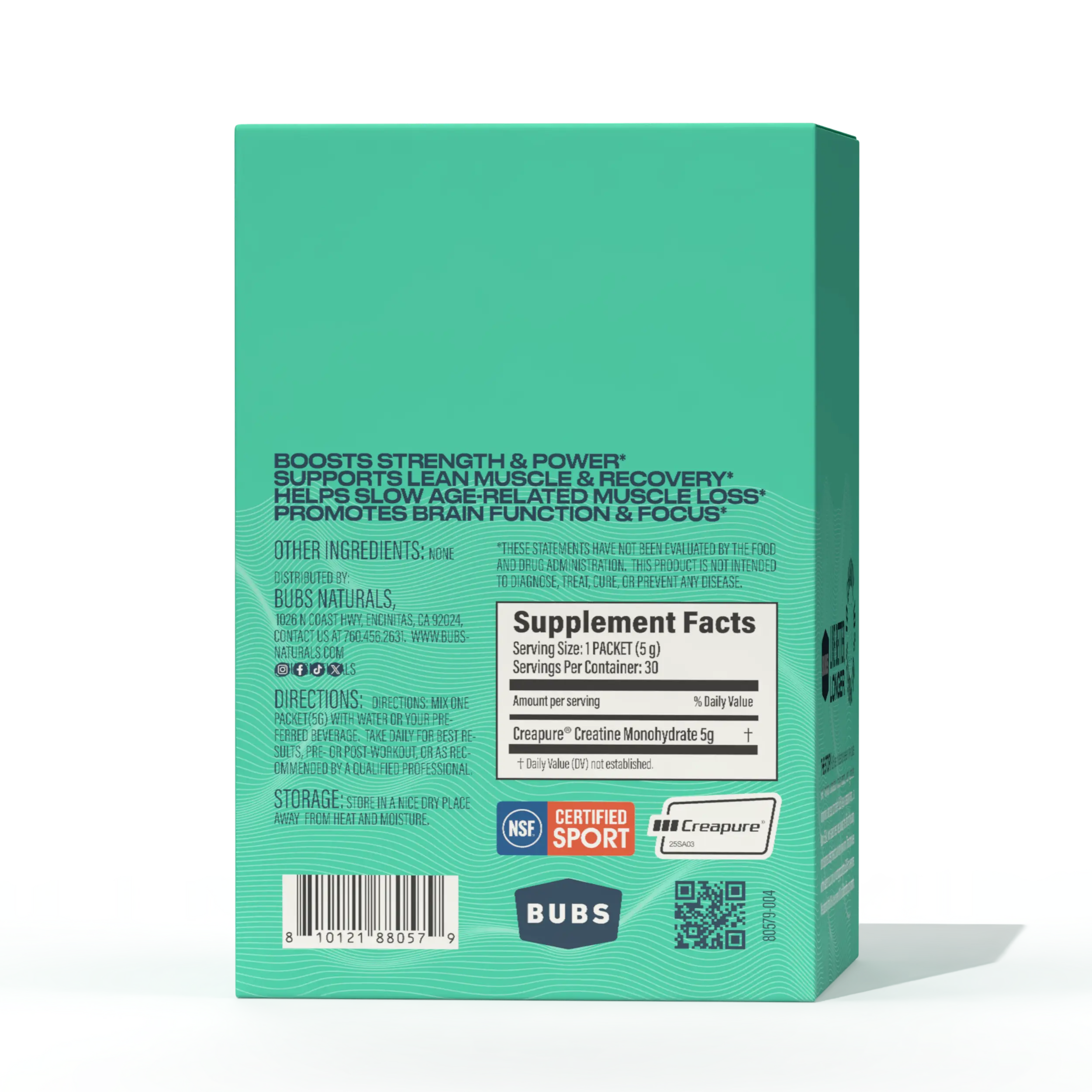 Creatine Monohydrate Stick Pack - Case Pack (6) - Image 3